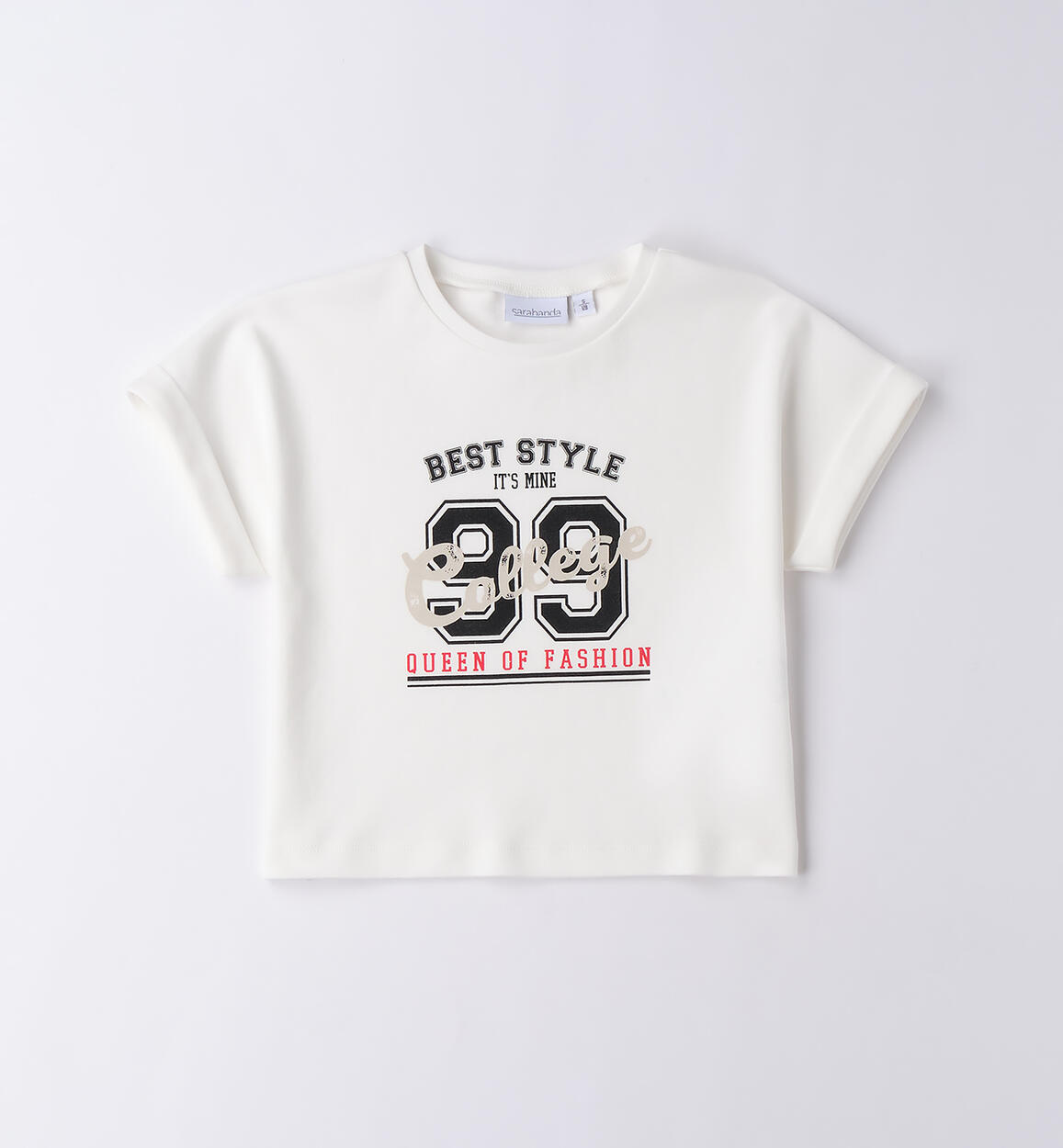 T-shirt per ragazza PANNA Sarabanda