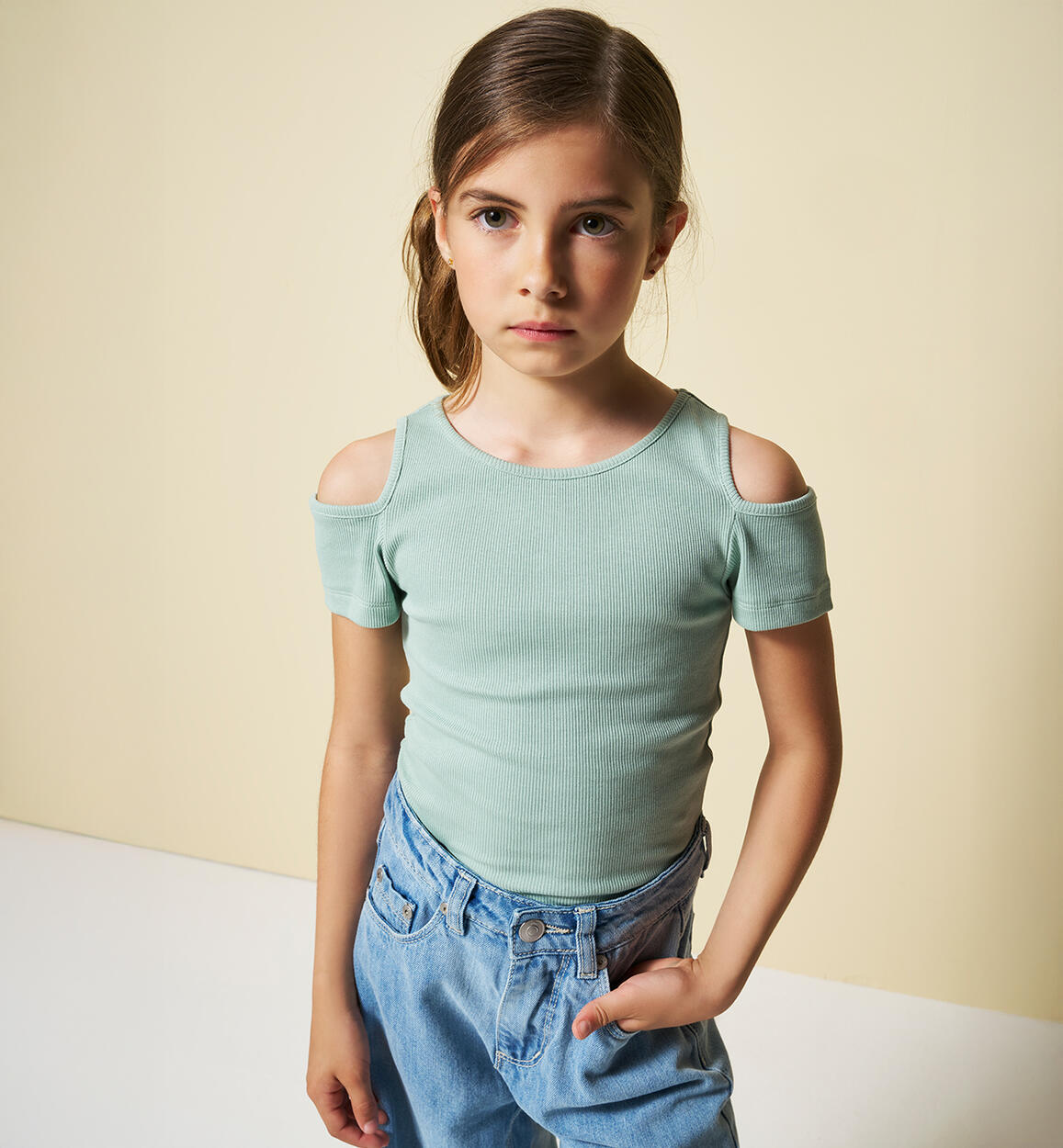 T-shirt per ragazza VERDE Sarabanda