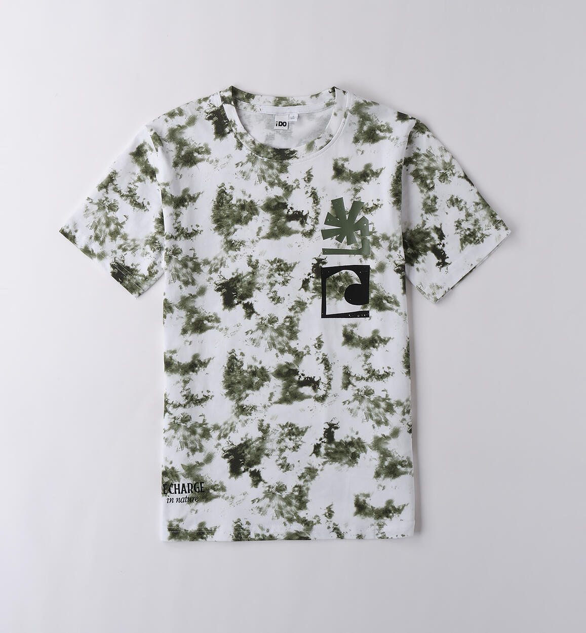 T-shirt per ragazzo BIANCO-VERDE-6BNT - 2434B62700