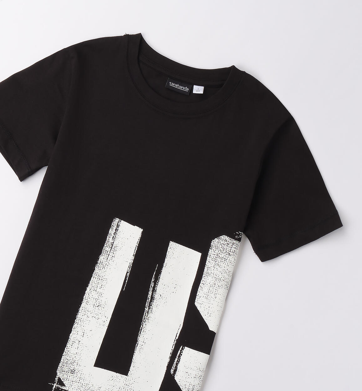 T-Shirt per ragazzo Sarabanda NERO-0658 - 2430B74200