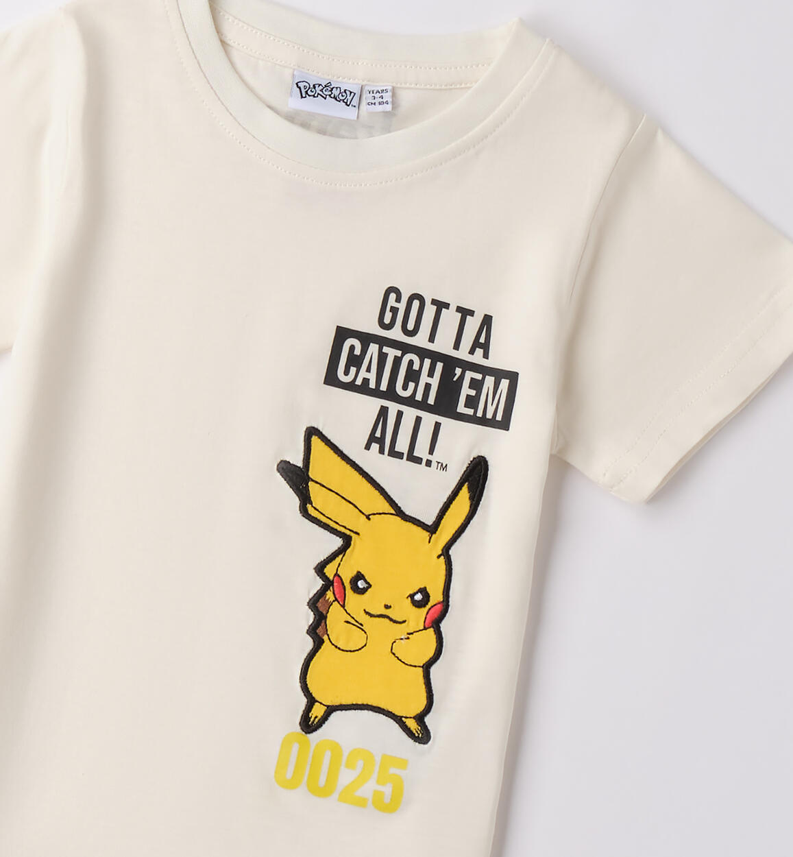 T-shirt Pikachu bambino MILK-0111 - 243HB34200