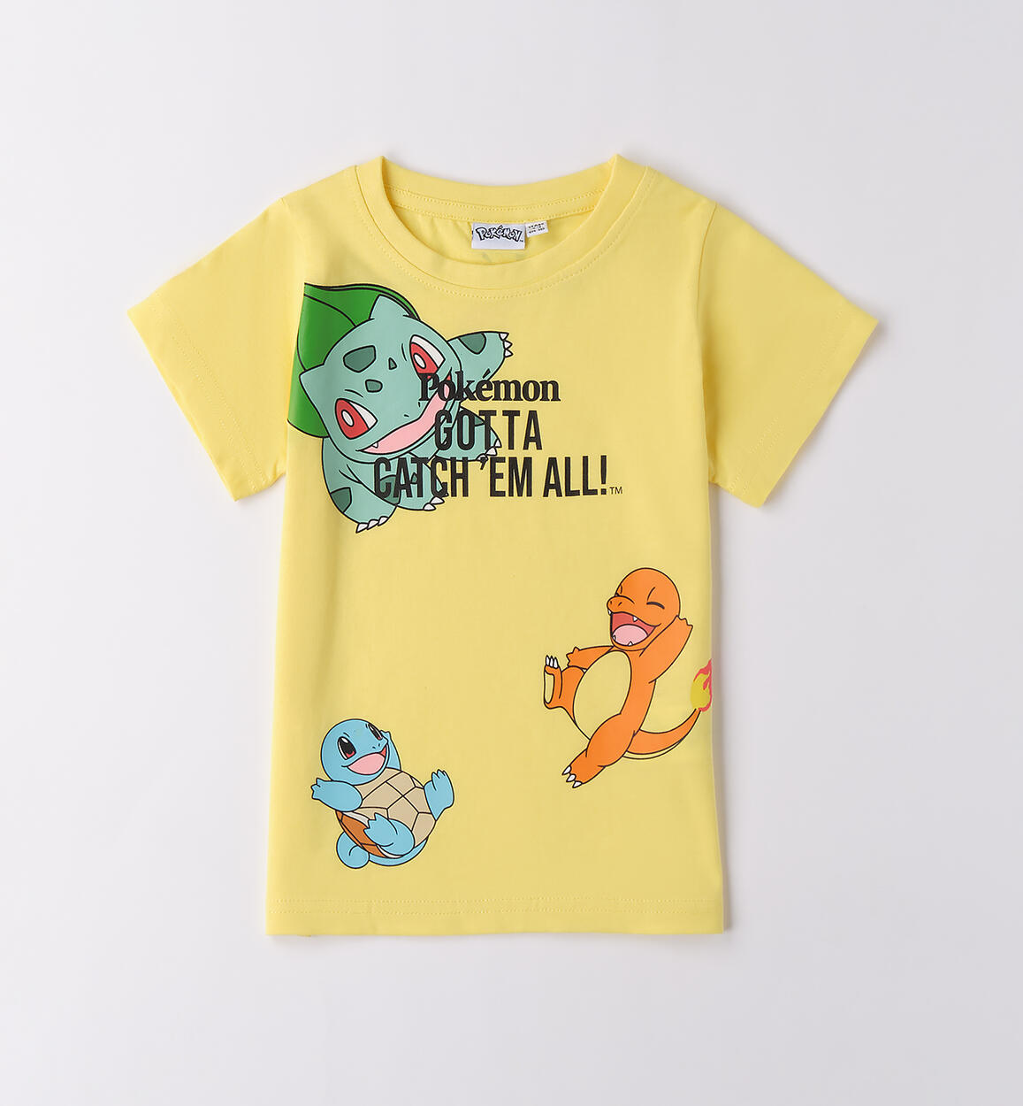 T-shirt Pokemon bambino GIALLO SPECIAL PROJECT