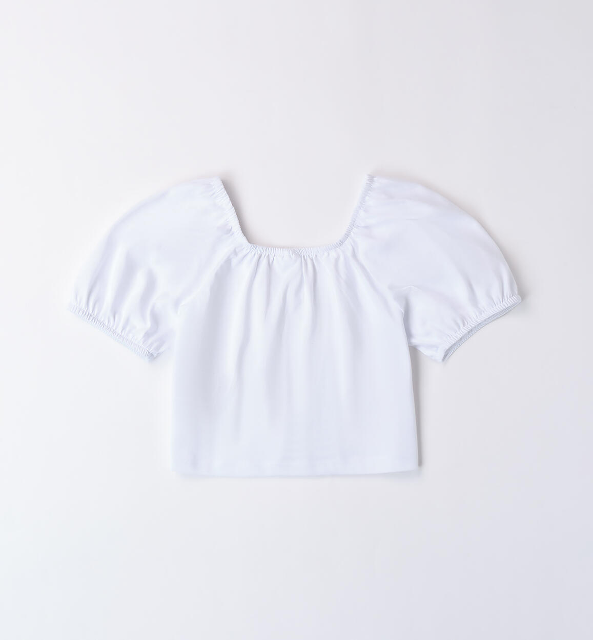 Girl's T-shirt with elastic BIANCO-0113 - 2474886600