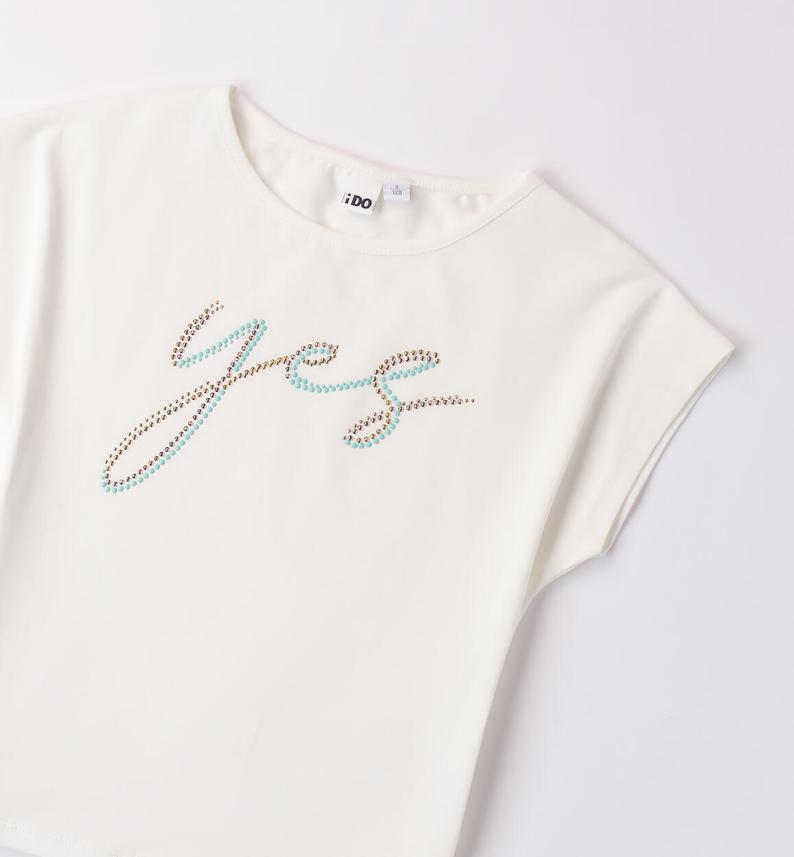 T-shirt ragazza iDO PANNA-0112 - 2474B69900