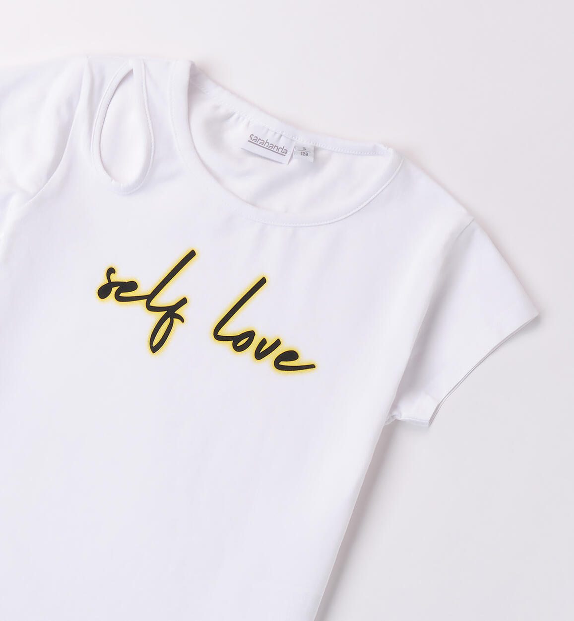 T-Shirt ragazza Sarabanda BIANCO-0113 - 2470B40600