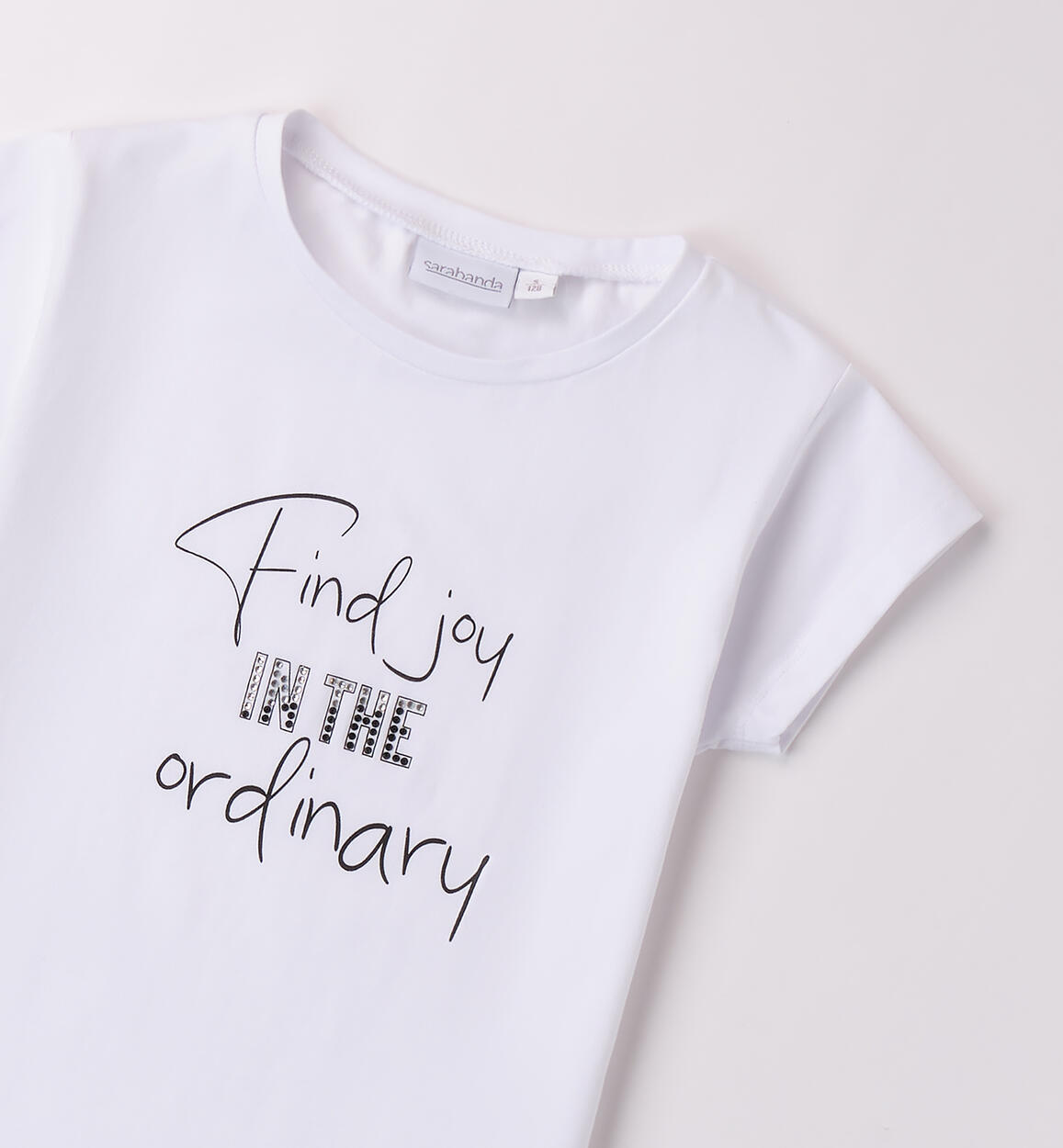 T shirt ragazza Sarabanda BIANCO-0113 - 2470B50600