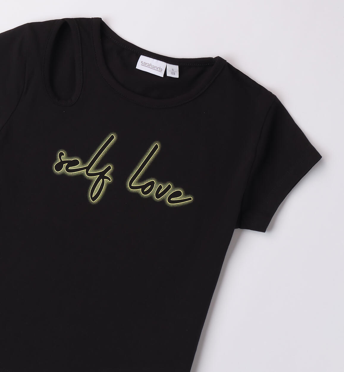 T-Shirt ragazza Sarabanda NERO-0658 - 2470B40600