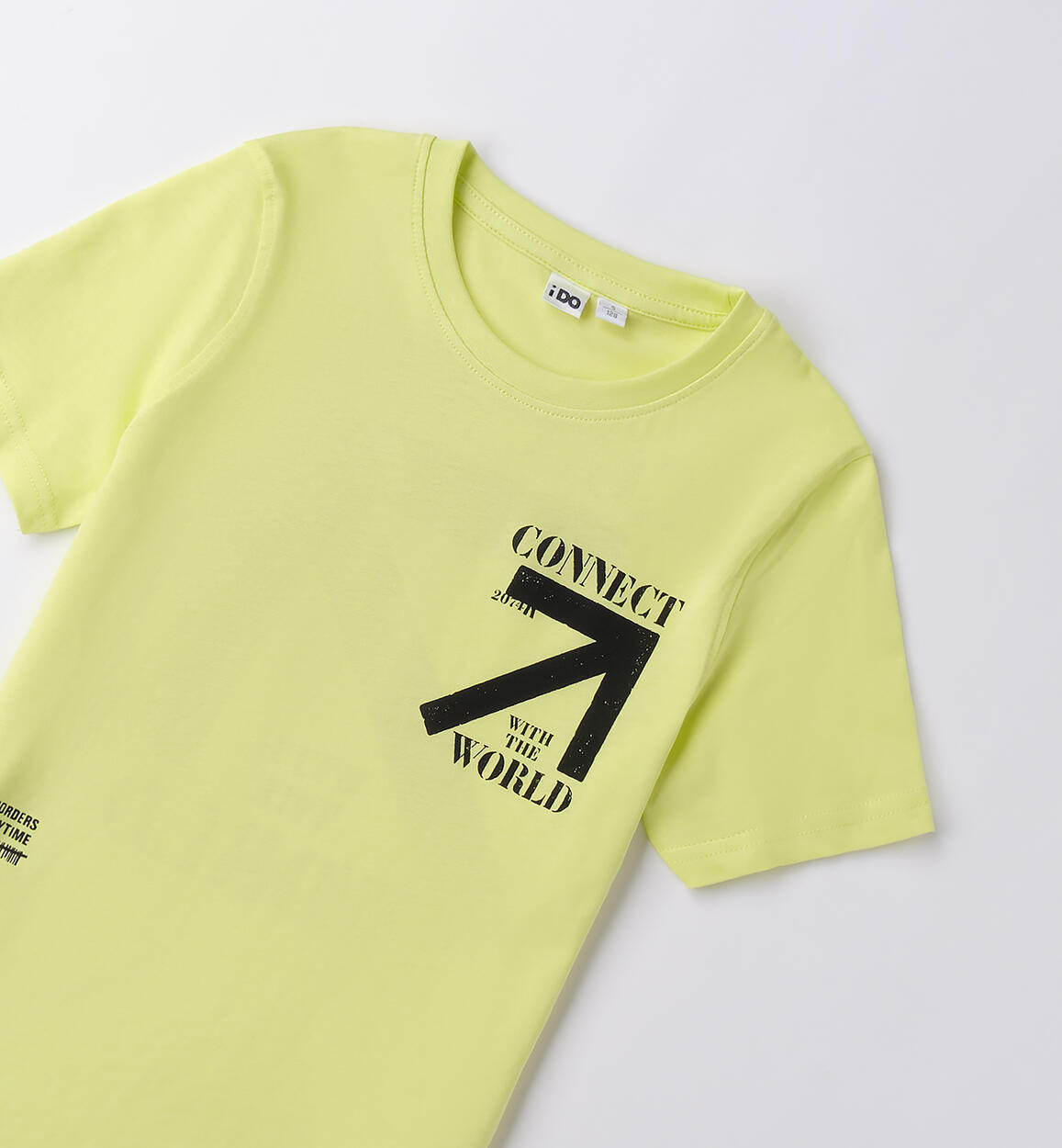 T-shirt ragazzo cotone GIALLO-5241 - 2434B62500