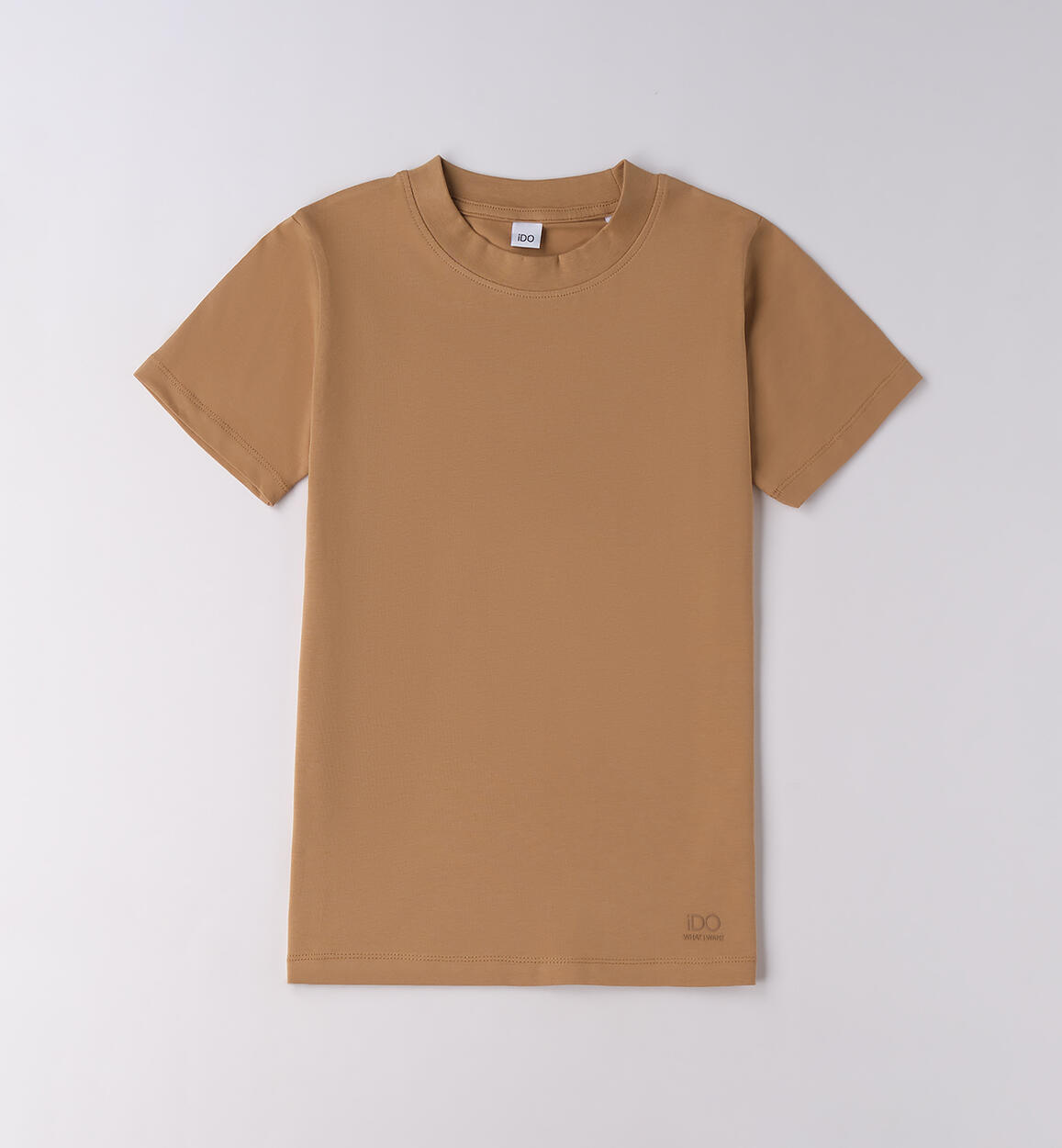 T-shirt ragazzo manica corta BEIGE iDO