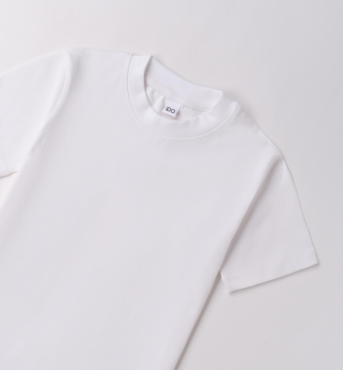 T-shirt ragazzo manica corta BIANCO-0113 - 2434F42100