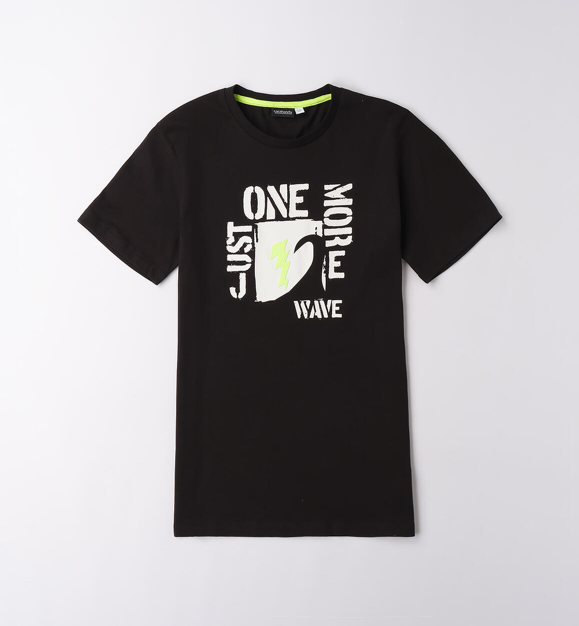 T-Shirt ragazzo NERO Sarabanda