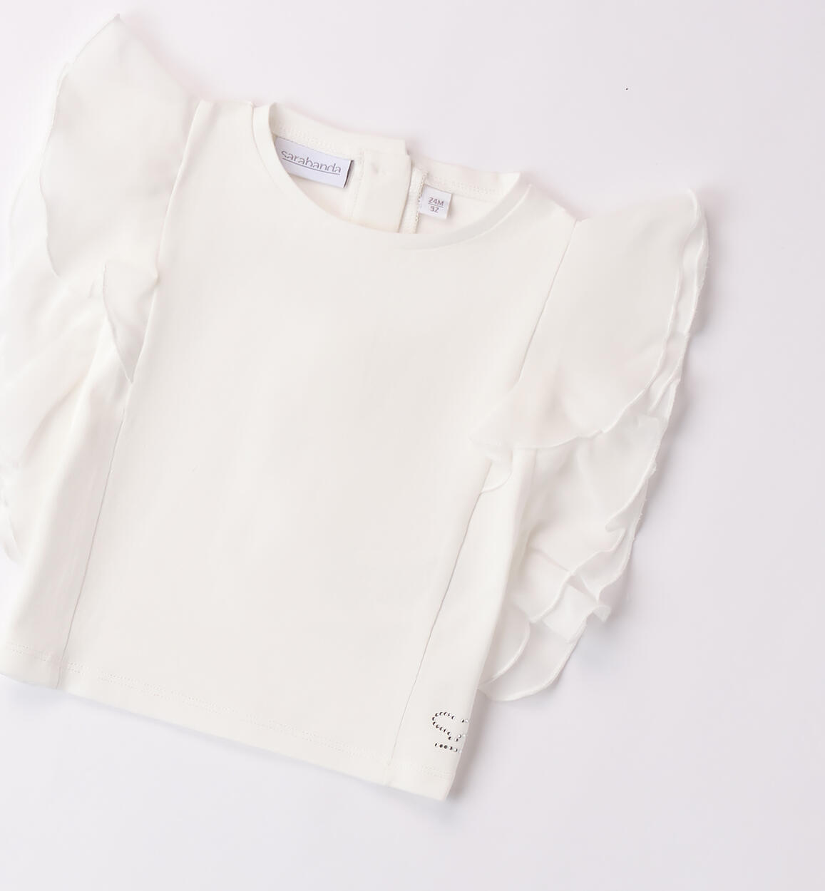 T-shirt Sarabanda bambina PANNA-0112 - 1490B21400