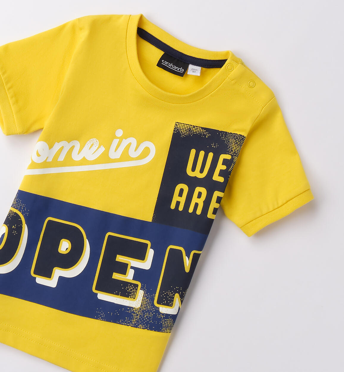 T Shirt Sarabanda bambino GIALLO-1433 - 1210B11400