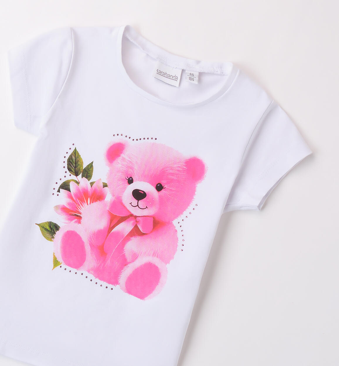 T-Shirt Sarabanda da bambina BIANCO-0113 - 1490B20800