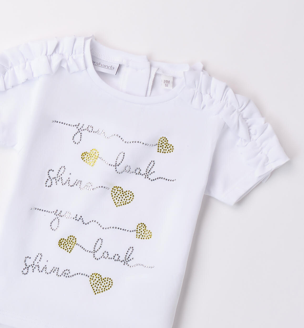 T Shirt Sarabanda da bambina BIANCO-0113 - 1490B31500