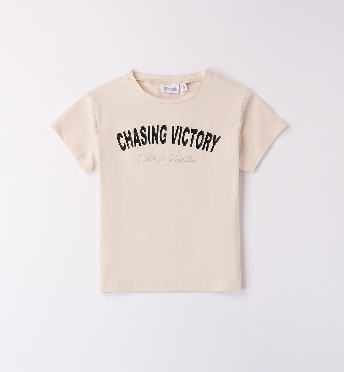 T-Shirt Sarabanda da ragazza BEIGE Sarabanda