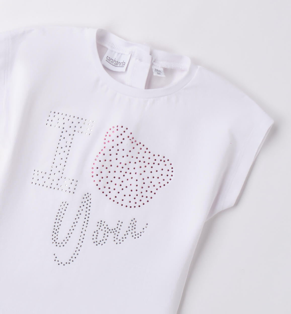 T-shirt Sarabanda per bambina BIANCO-0113 - 1490B20900