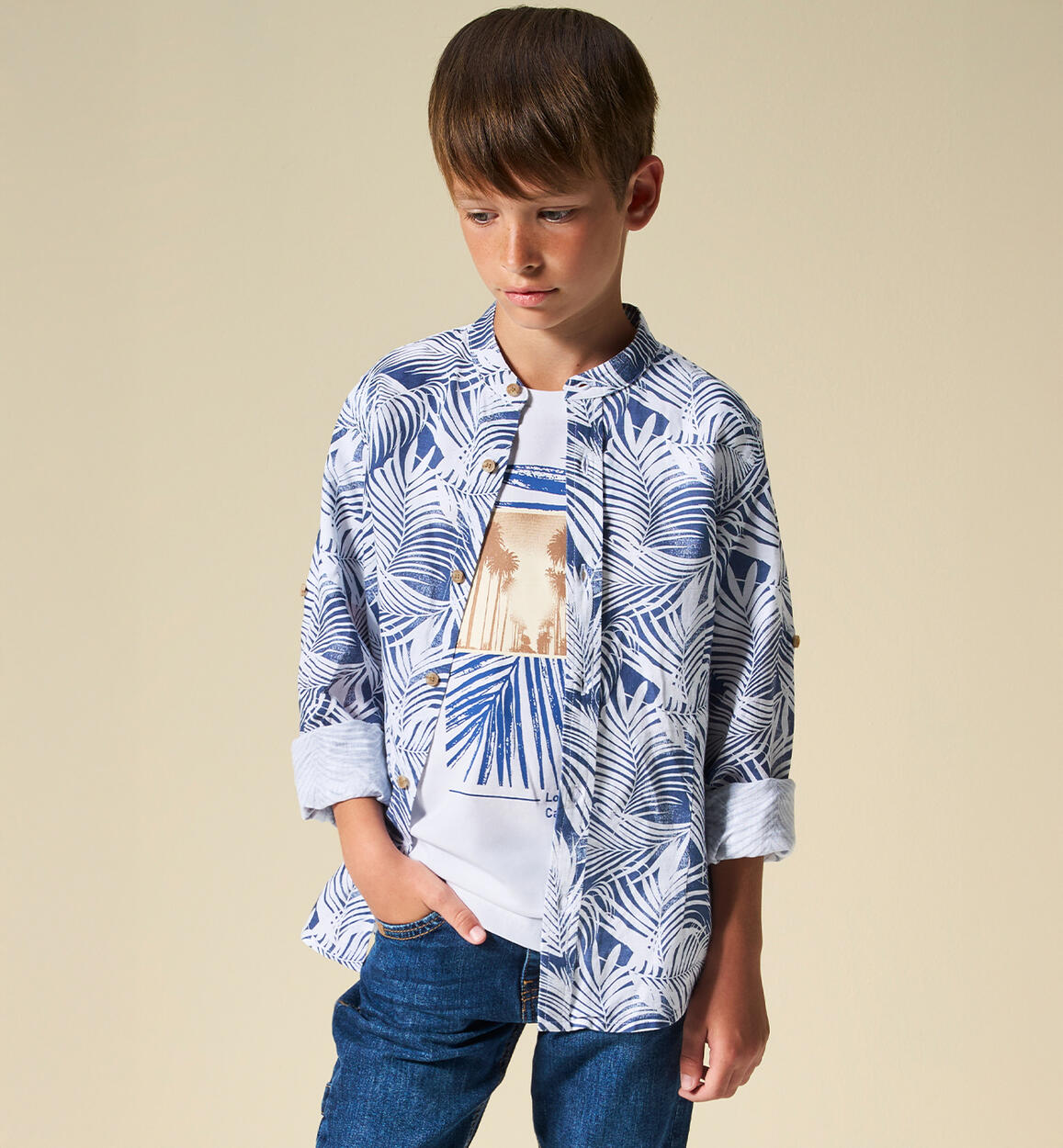 T-Shirt Sarabanda ragazzo PANNA-0112 - 2430B73200