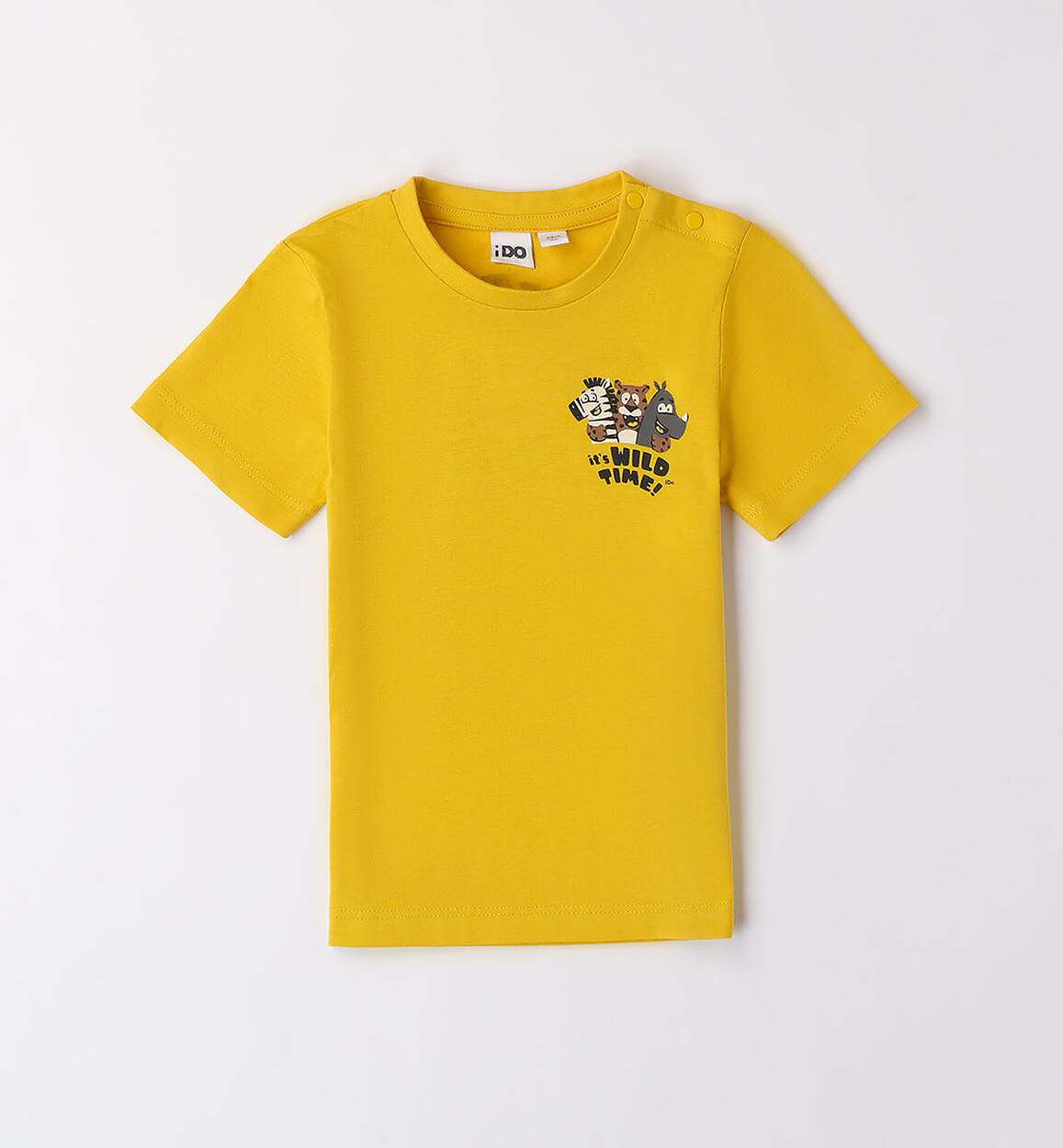 Tuc Tuc Maglietta Bambino Jersey Animal - 100% Cotone, Manica Corta, Colletto Button Down