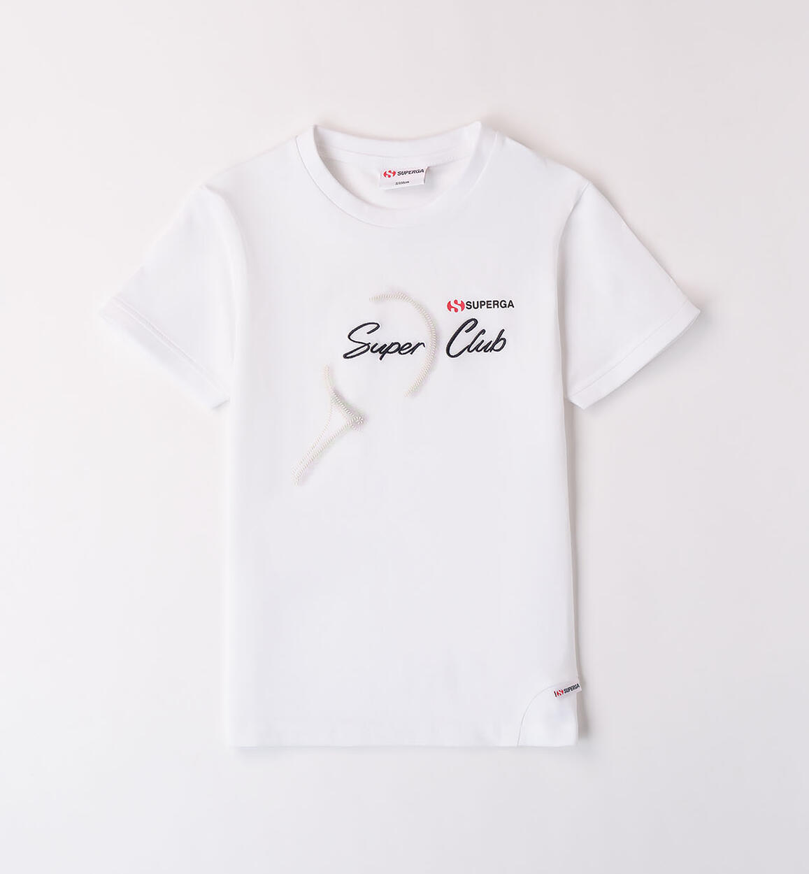 T-shirt Superga bambino BIANCO SUPERGA