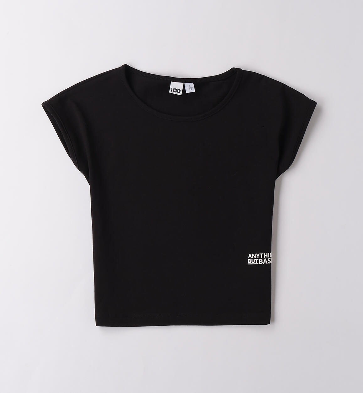 T-shirt unisex per ragazzi NERO iDO