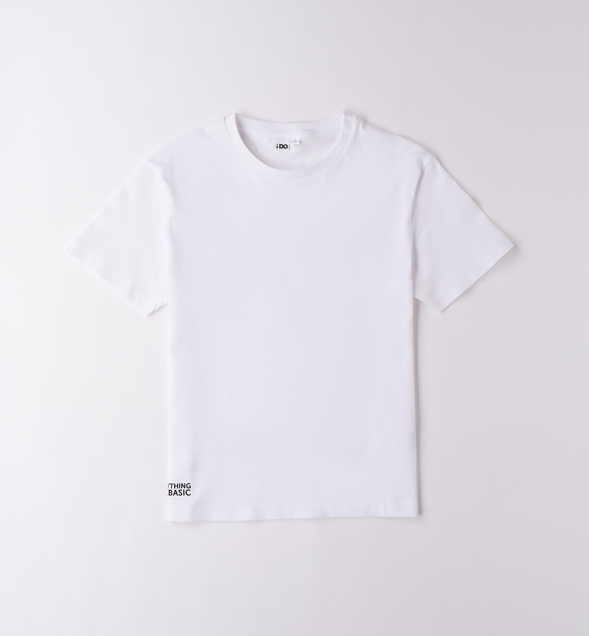 T-shirt unisex ragazzi BIANCO iDO