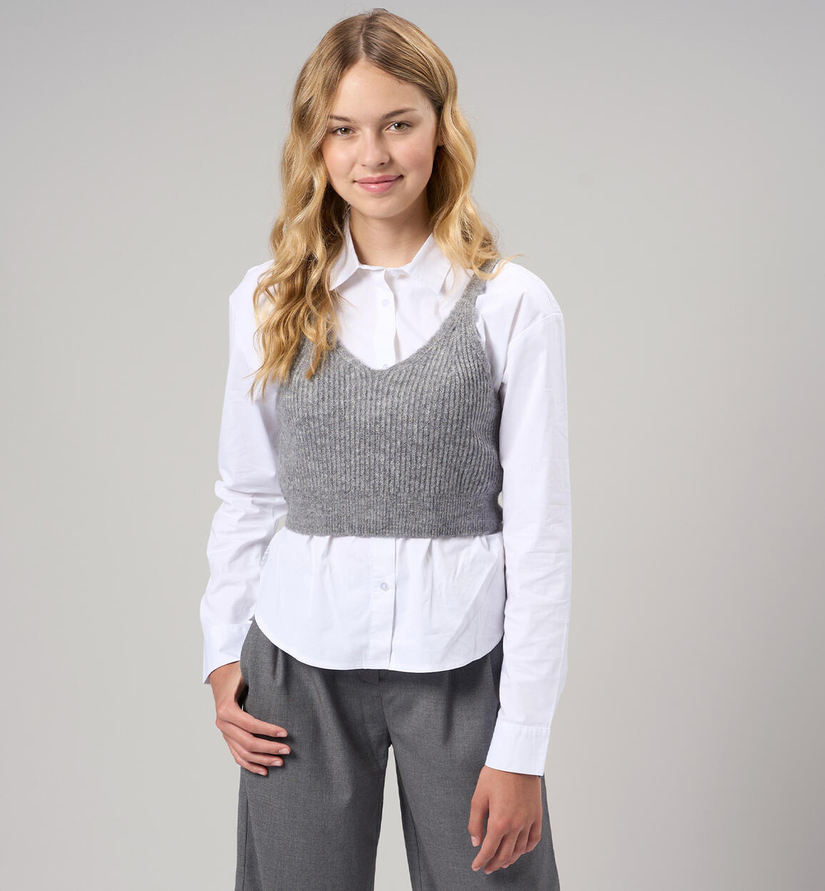 Top per bambina GRIGIO iDO