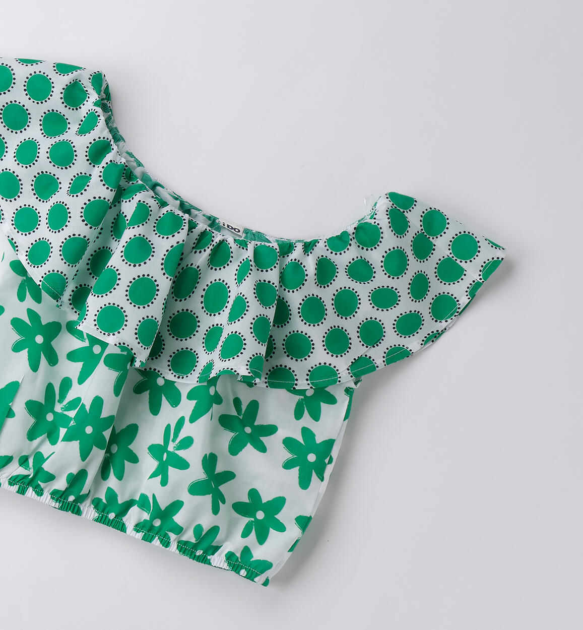 Top per ragazza BIANCO-VERDE-6BPW - 2374B83300