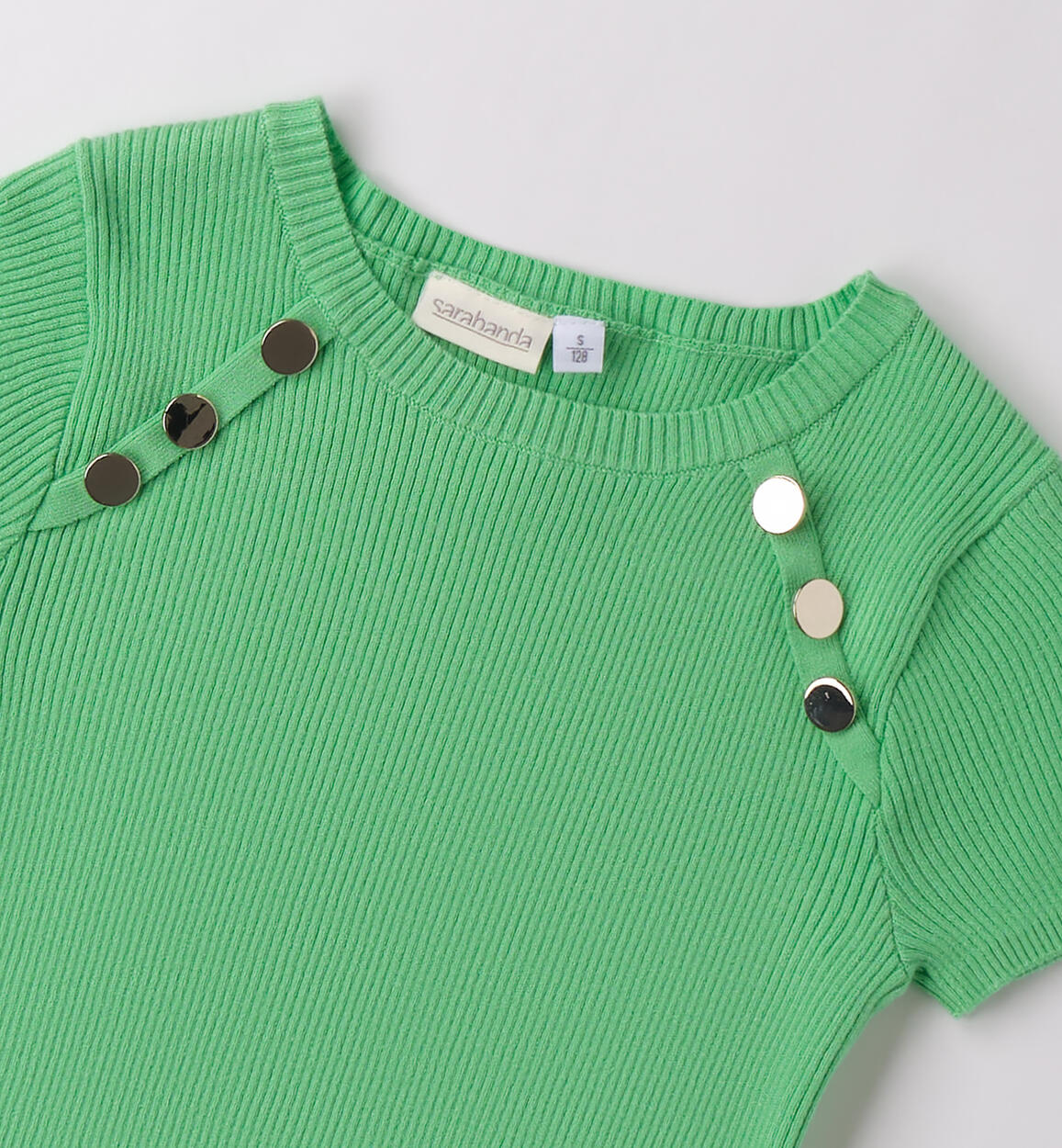 Top per ragazza Sarabanda VERDE BOUQUET-5142 - 2140B52200