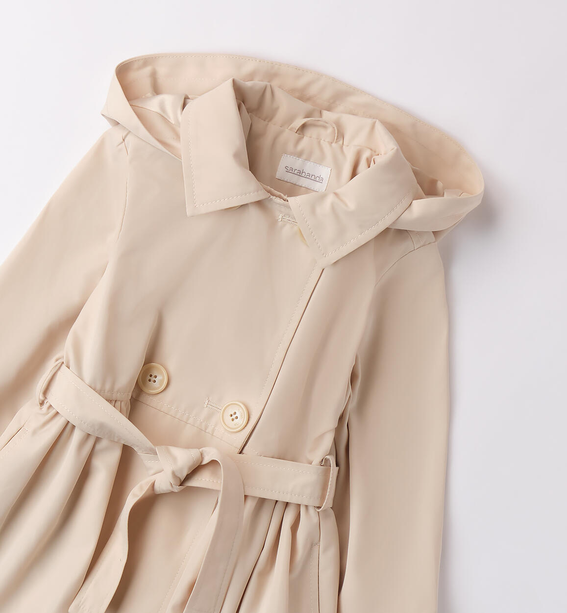 Trench da bambina ECRU'-0154 - 1800B23900