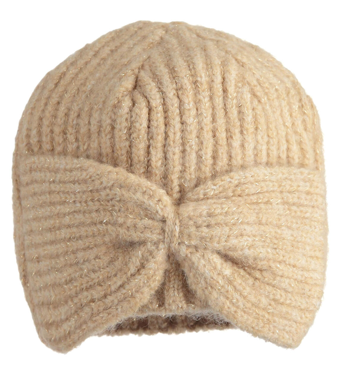 Tricot baby girls turban for girl from 9 months to 8 years iDO BEIGE iDO