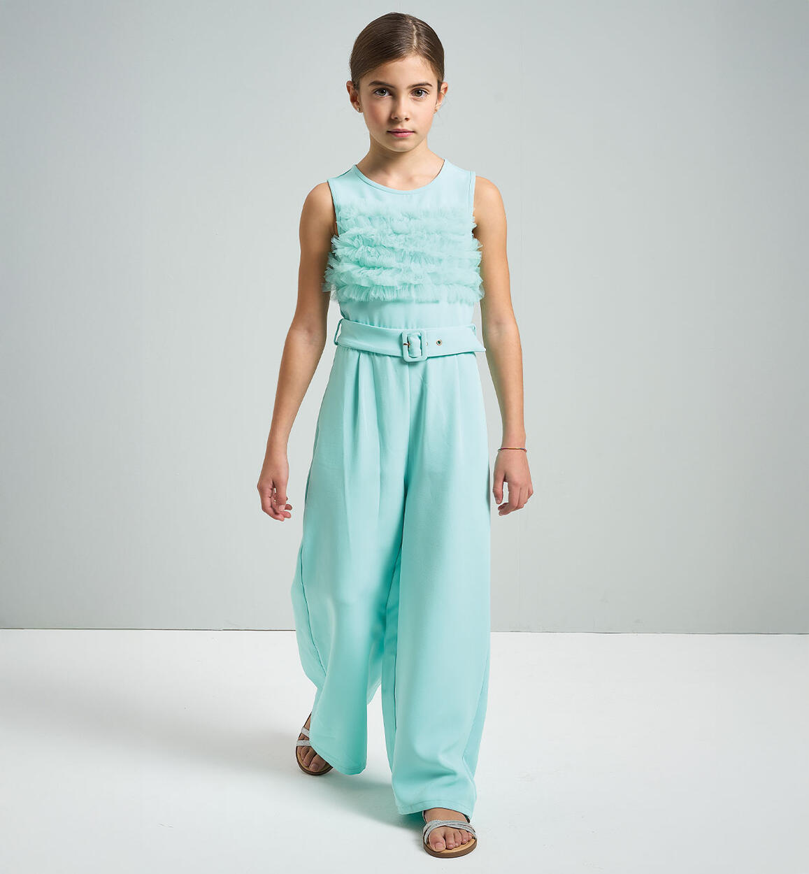 Tuta bambina elegante VERDE iDO