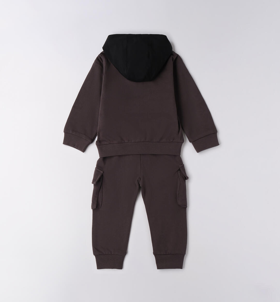 Tuta bambino 100% cotone GRIGIO SCURO-0566 - 1020F01900
