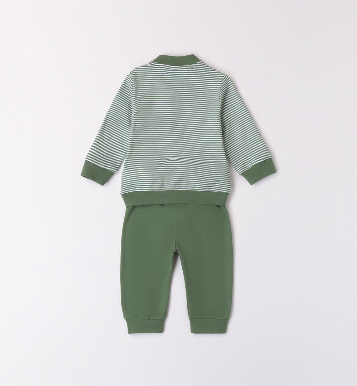 Tuta bimbo a righe BIANCO-VERDE-6058 - 0024805400