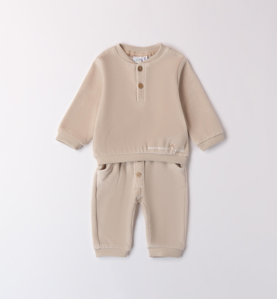 Tuta ciniglia neonato BEIGE iDO