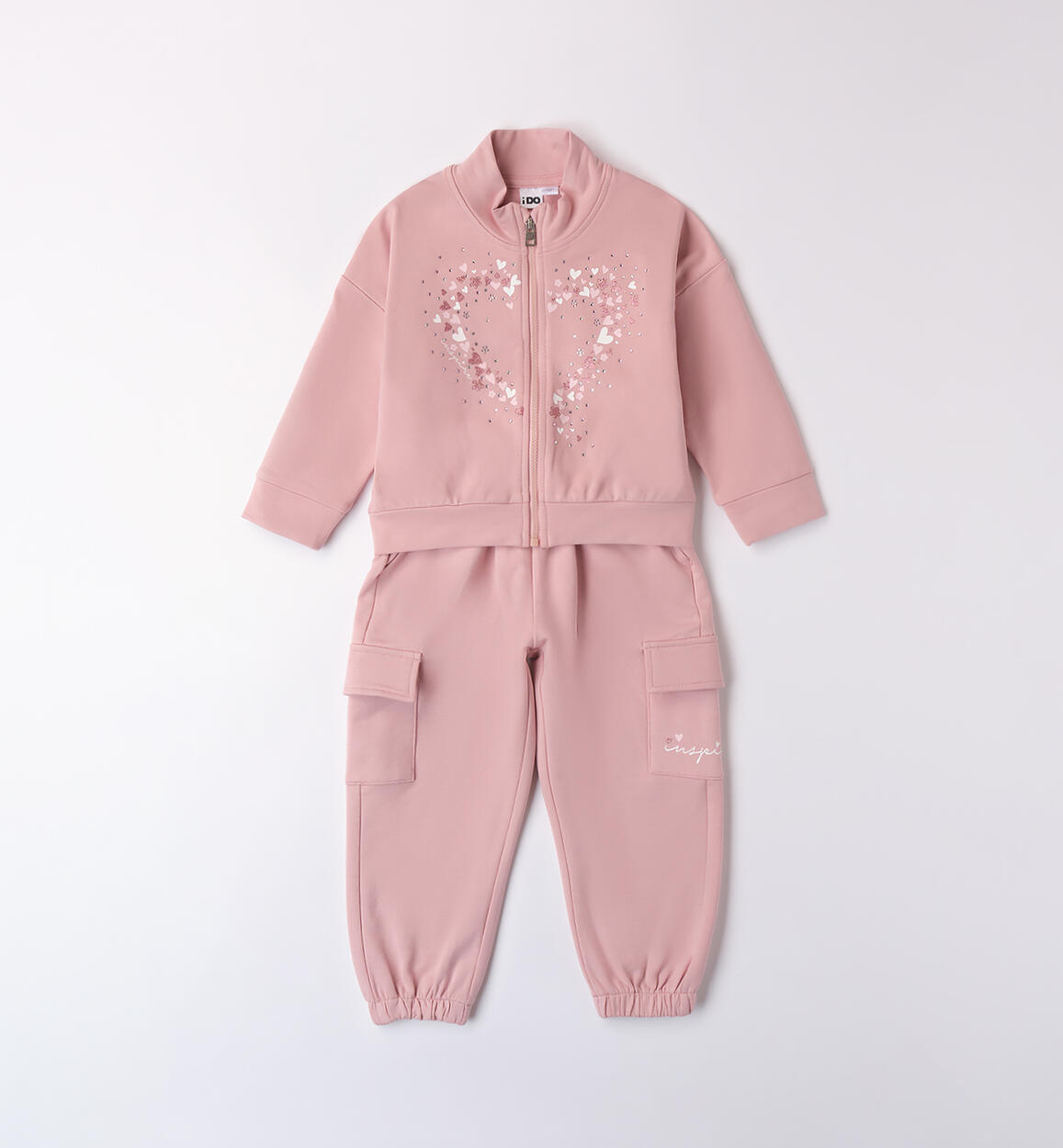 TWO PIECES JOGGING SUIT  PINK iDO