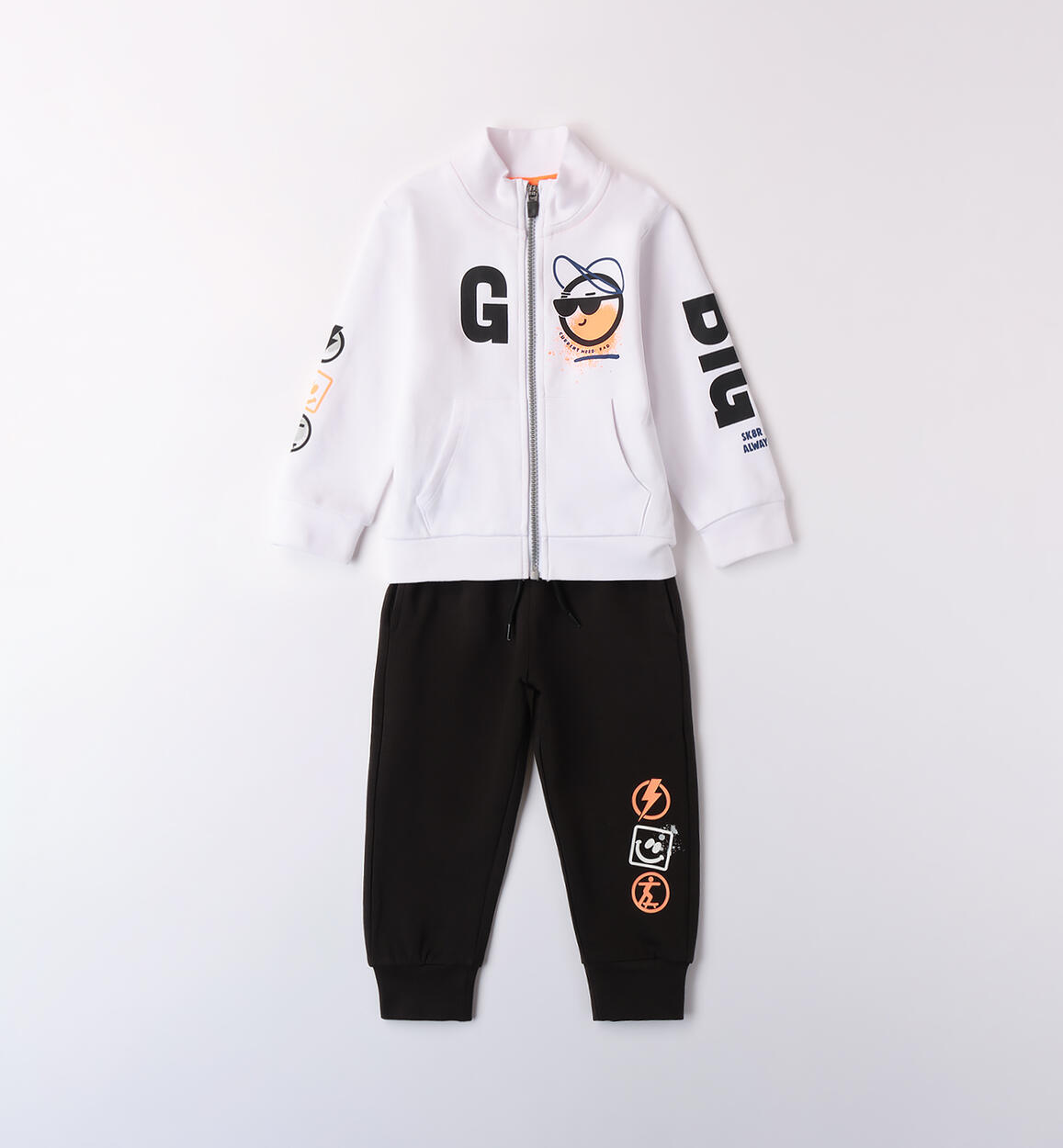 Tuta da bambino sportiva BIANCO-0113 - 1024B44100