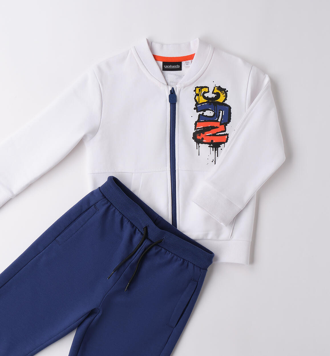 Tuta due pezzi per bambino BIANCO-0113 - 1020B00600