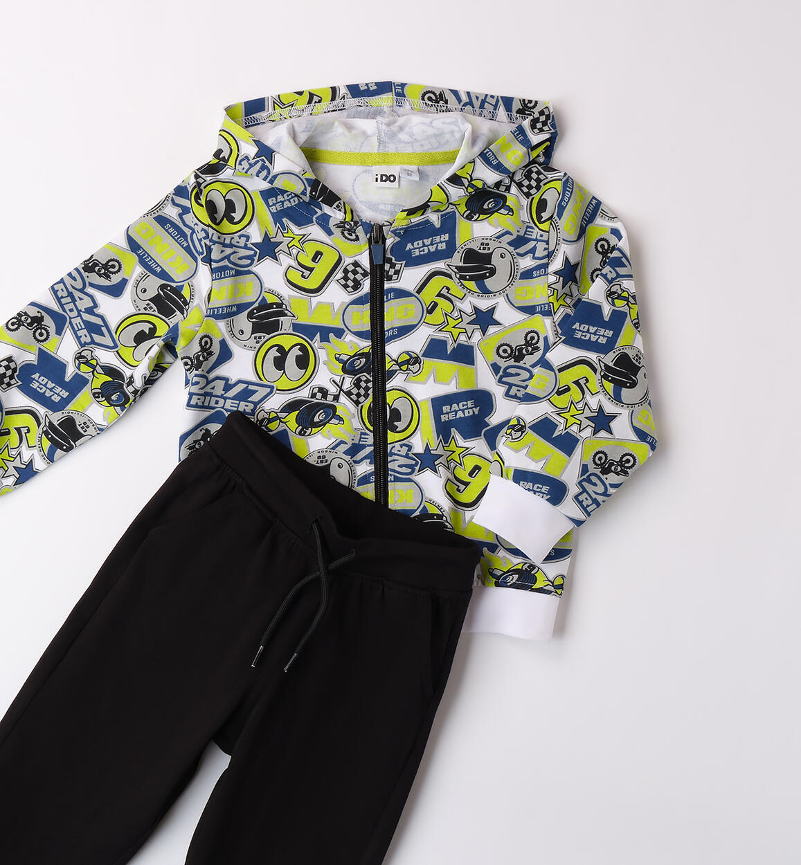 Tuta iDO da bambino BIANCO-NERO-6BQM - 1024B44300