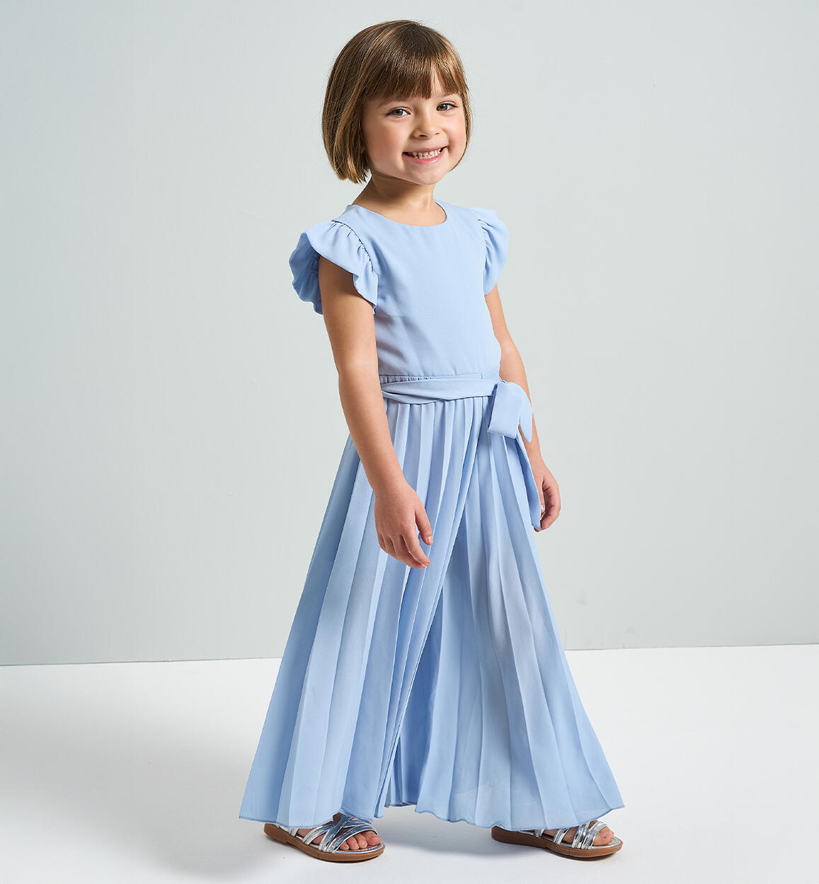 Tuta Jumpsuit bambina AZZURRO iDO