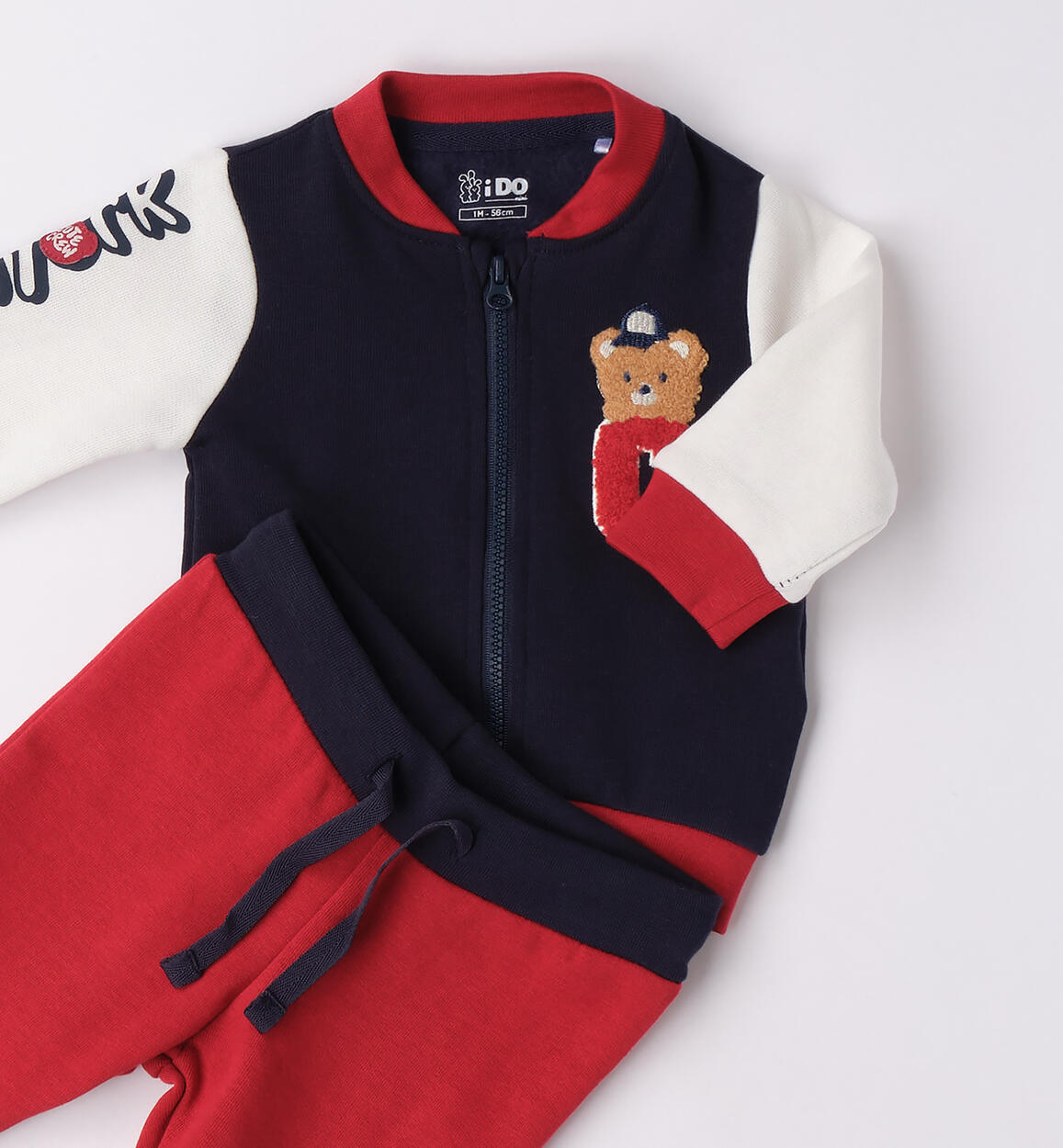 Tuta neonato due pezzi  NAVY-3885 - 0024F00800