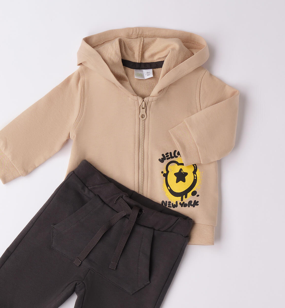 Tuta neonato iDOMini BEIGE-0925 - 0024B00900