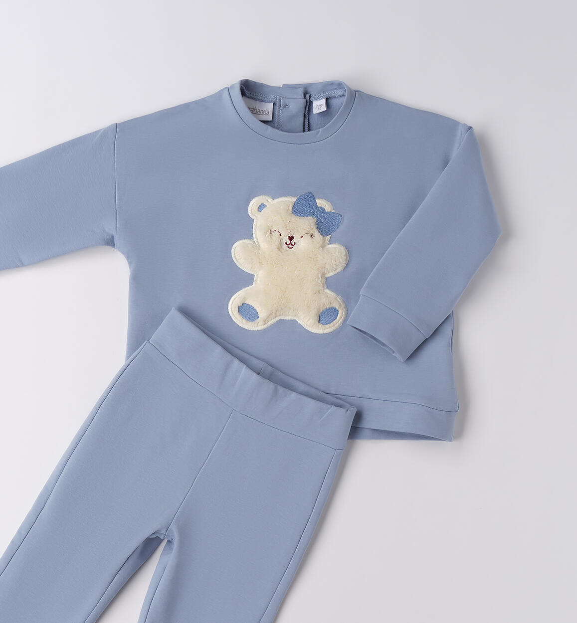 Tuta per bambina sportiva AZZURRO-3814 - 1040F21400