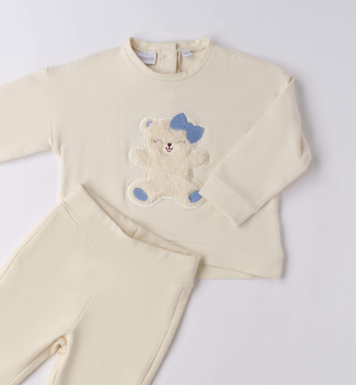 Tuta per bambina sportiva CREMA-0921 - 1040F21400