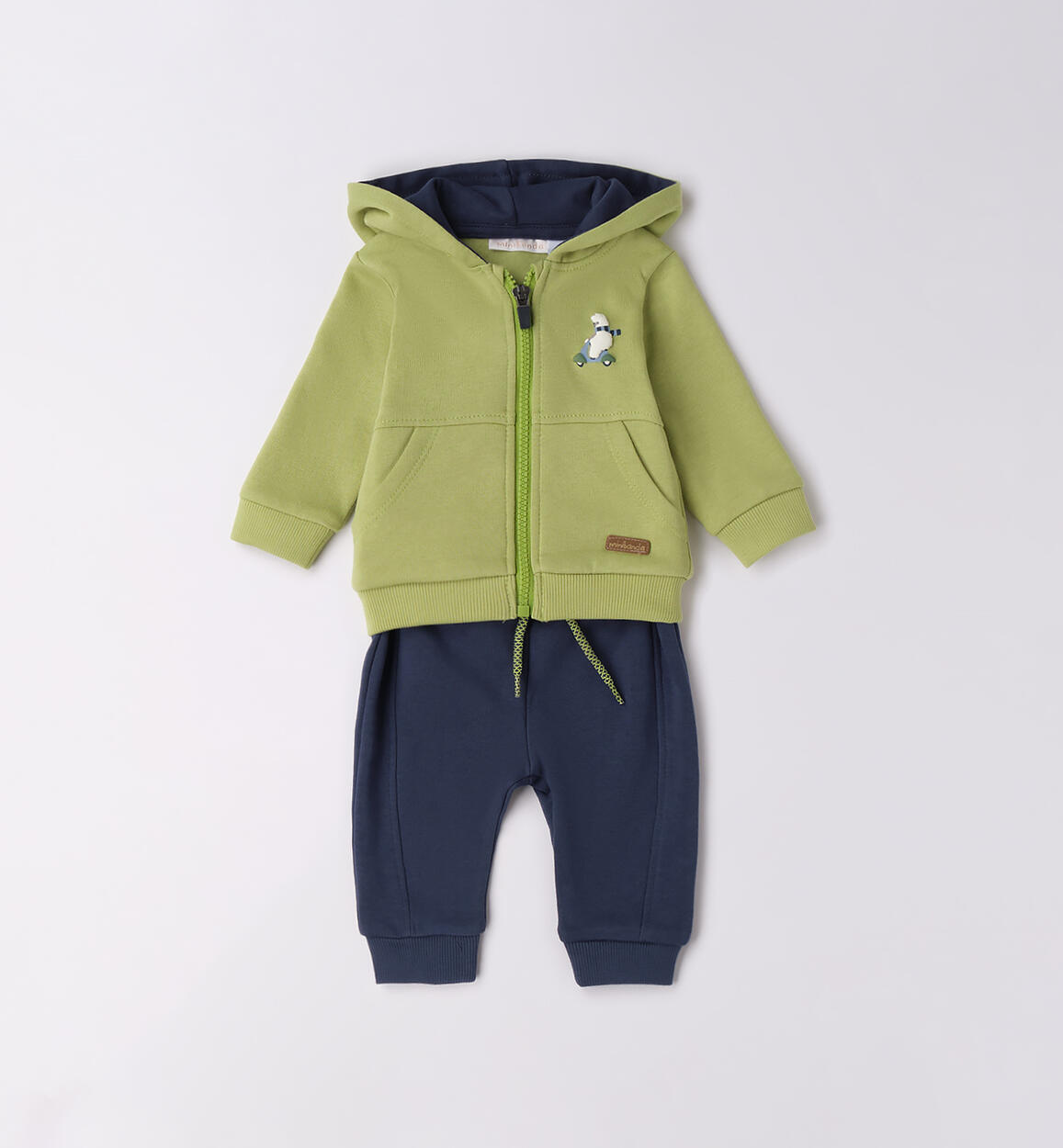 Tuta per bimbo neonato VERDE Minibanda