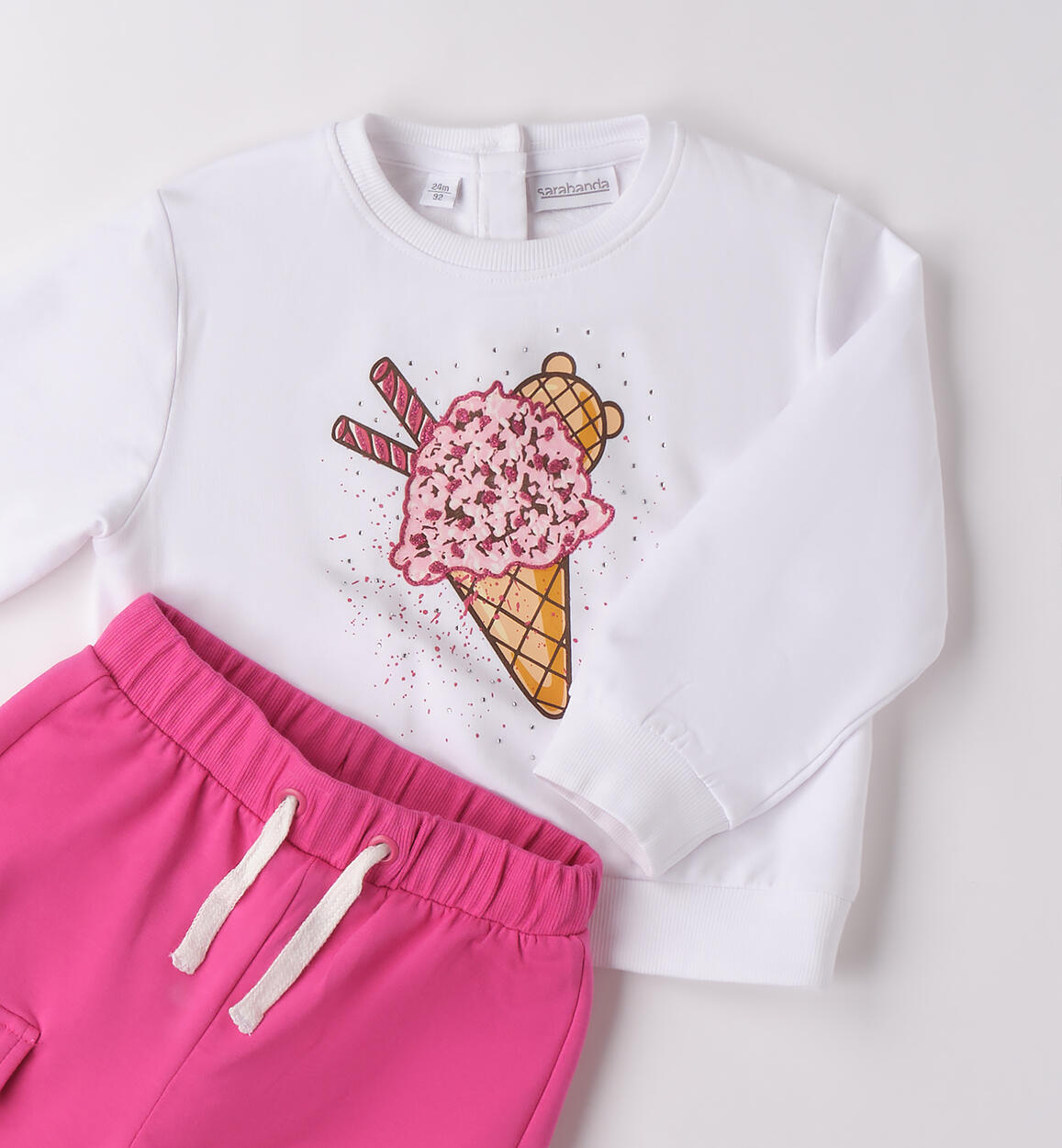 Tuta Sarabanda per bambina BIANCO-0113 - 1040B24100