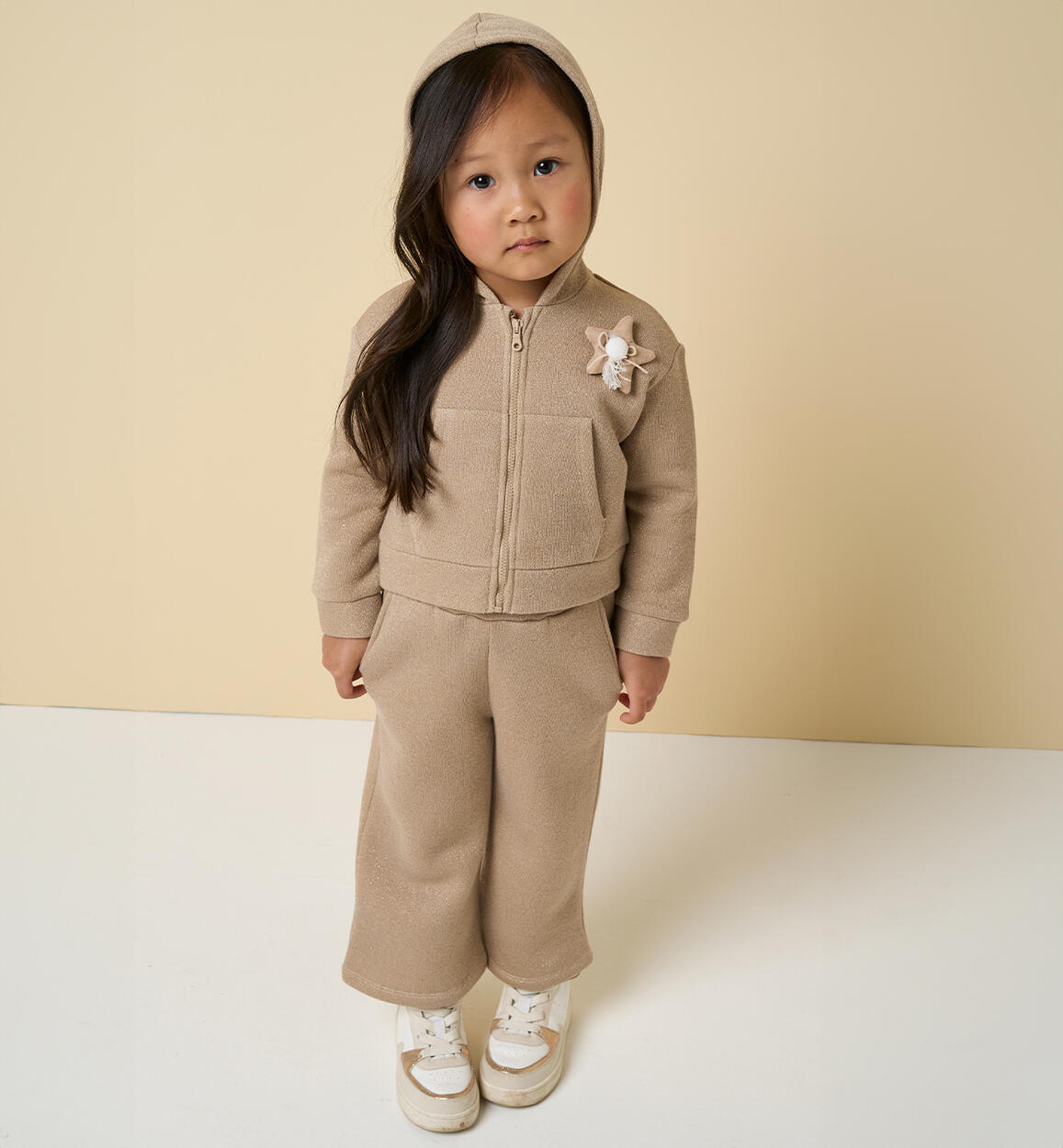 Tuta sportiva bambina BEIGE iDO