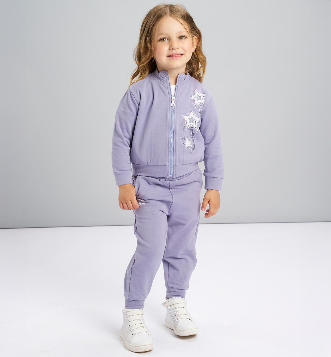 Tuta sportiva bambina GRIGIO iDO