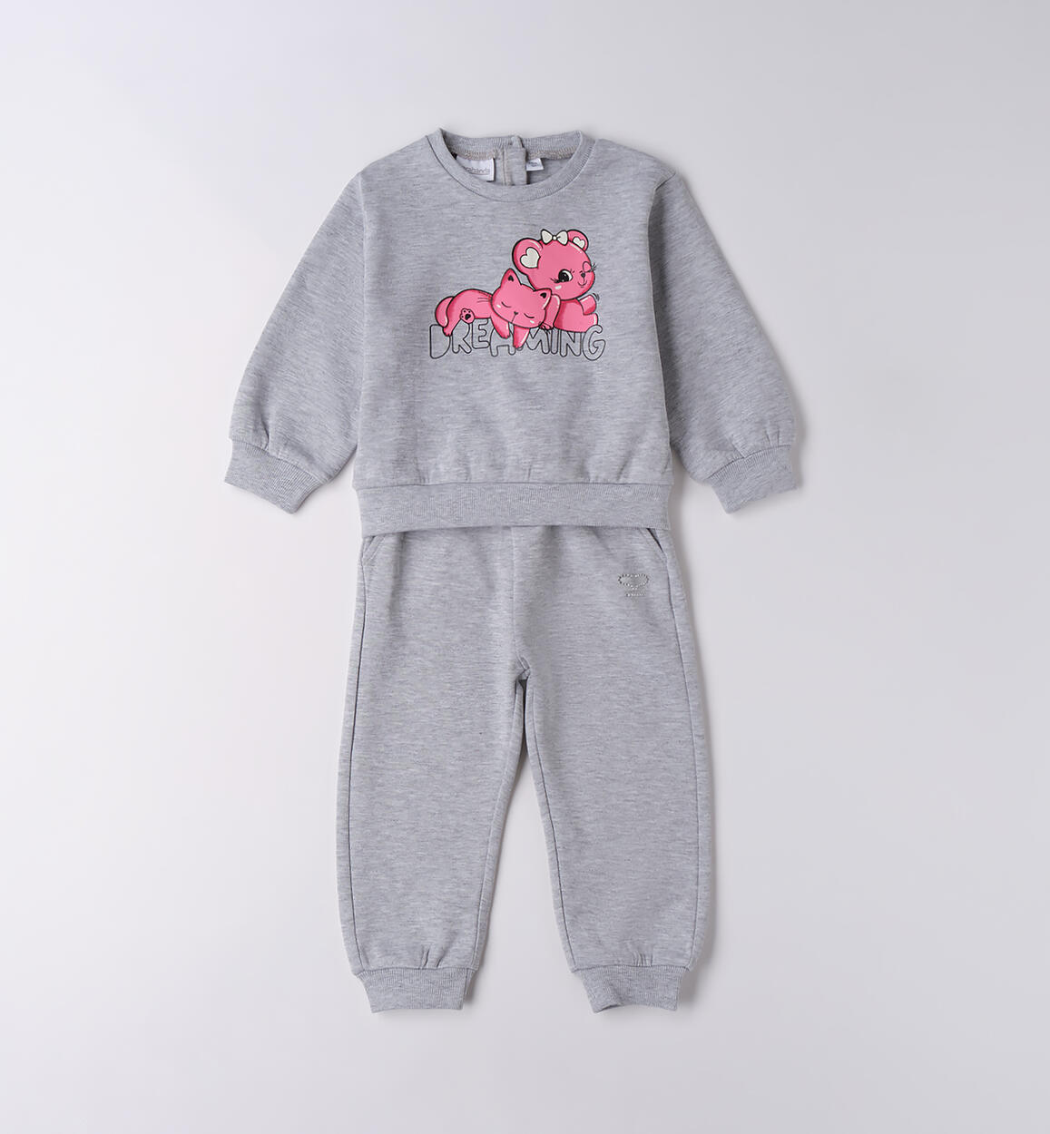 Tuta sportiva bambina GRIGIO Sarabanda