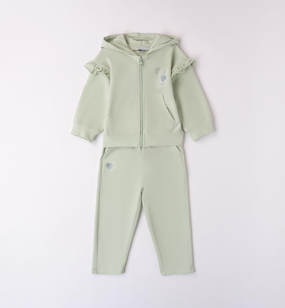 Tuta sportiva bambina VERDE iDO